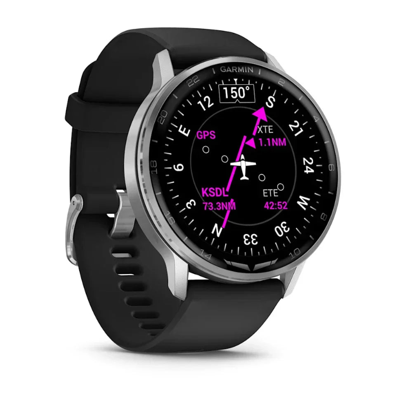 Garmin D2 Air X15 argent montre aviateur connectée AMOLED