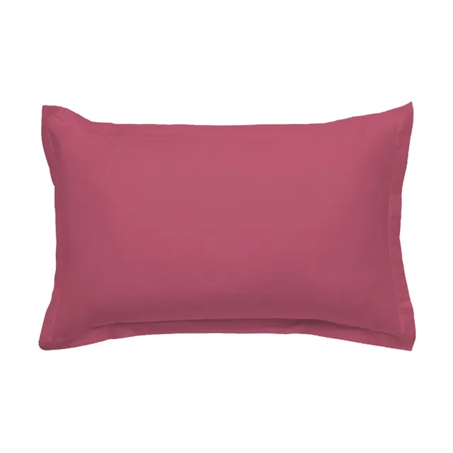LEVASSEUR 57 fils taie oreiller coton rose fuchsia 50x70cm