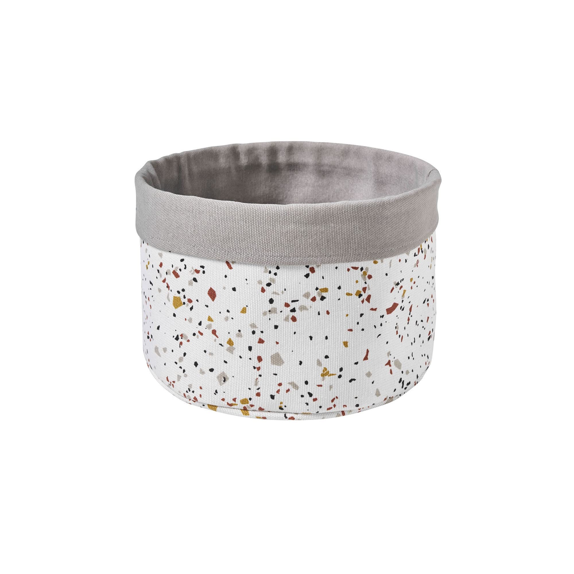 LEVASSEUR Terrazzo panier rangement blanc lot de 2 absorbant