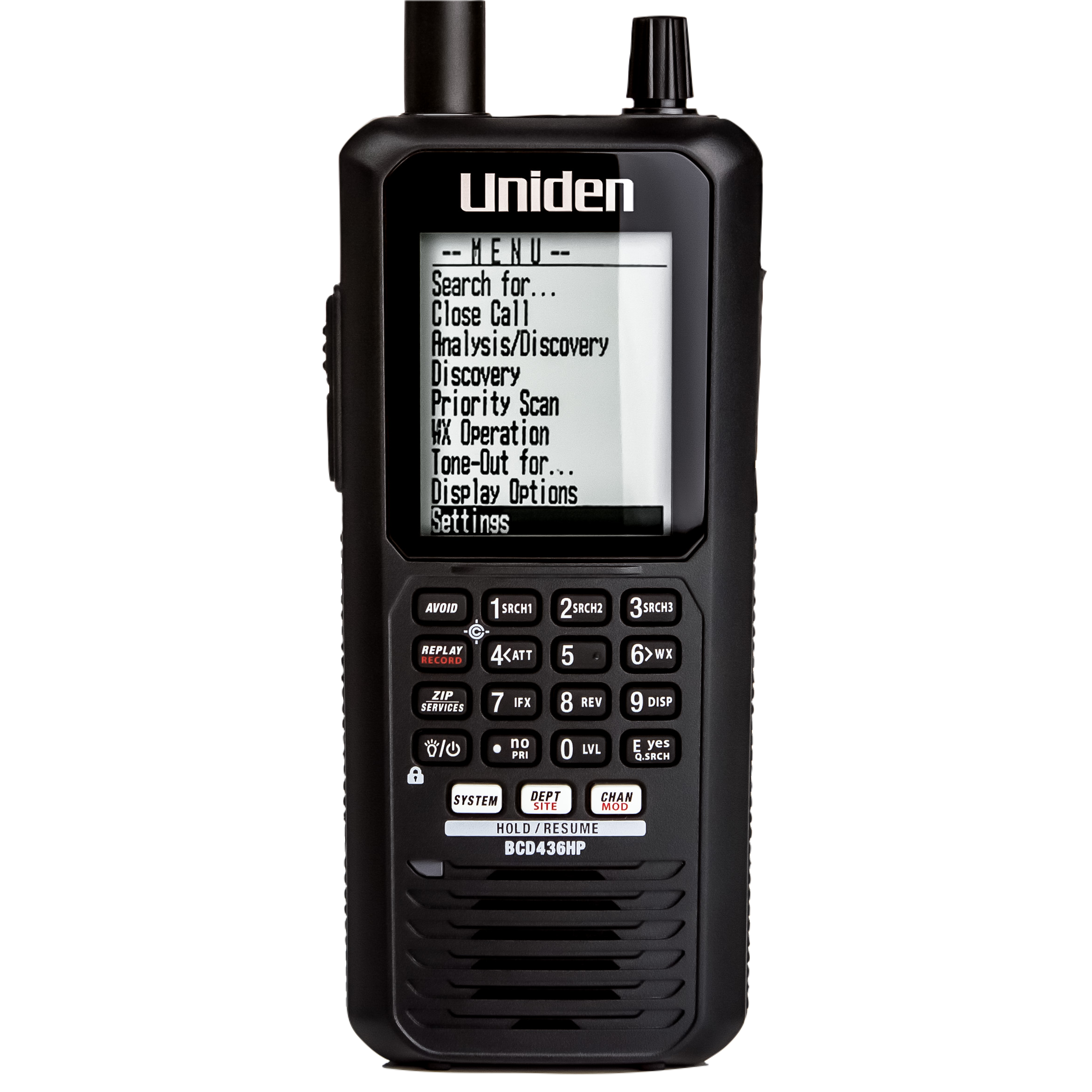 Uniden BCD436HP scanner numérique portable trunking P25