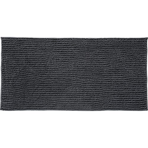 Levasseur Fani Tapis de Bain Chenille Anthracite 60x120 Ultra Doux