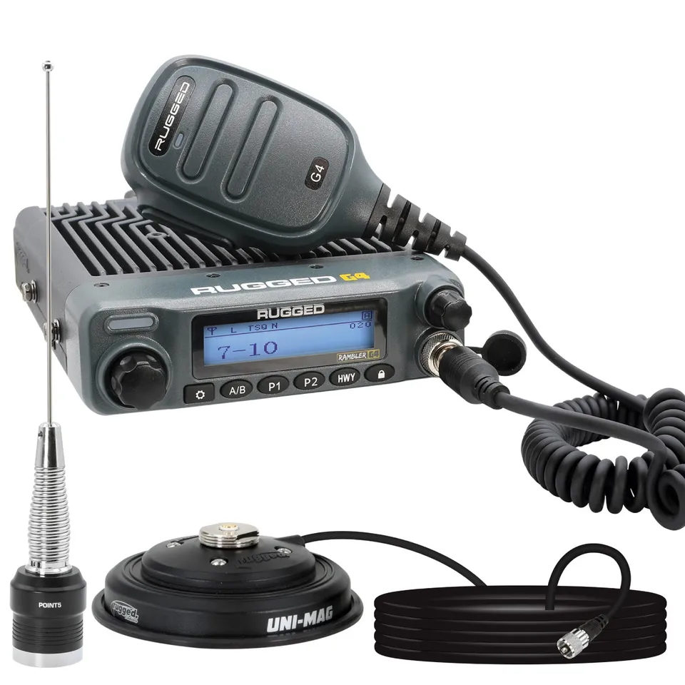 Rugged Air Rambler G4 radio mobile GMRS 50W kit UNI-MAG
