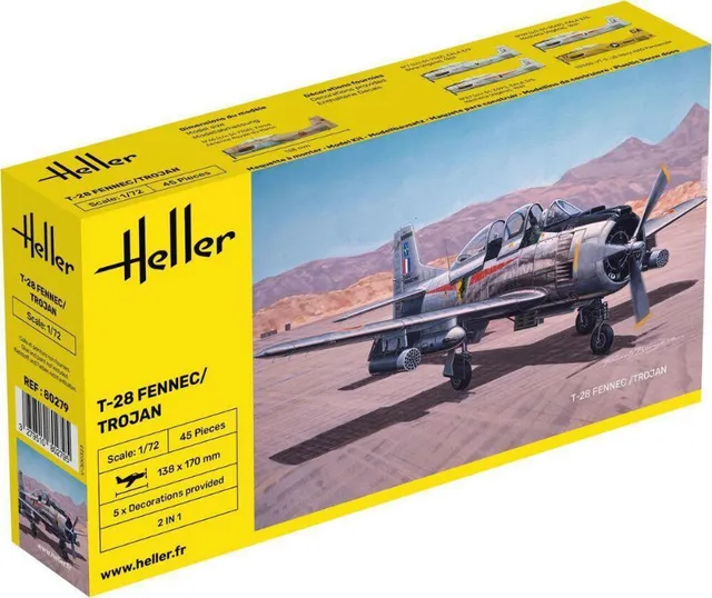 Heller T-28 Fennec Trojan 80279 maquette 1/72 à construire
