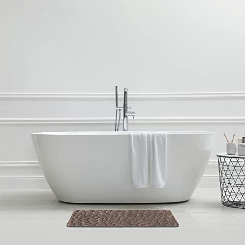 Levasseur Mineral Tapis de Bain Taupe 50x80cm Mémoire