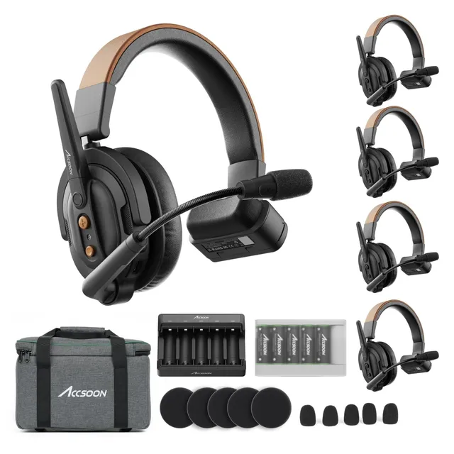 Accsoon Wireless Intercom System CoMo SE 1H4R kit 5 casques 400 m
