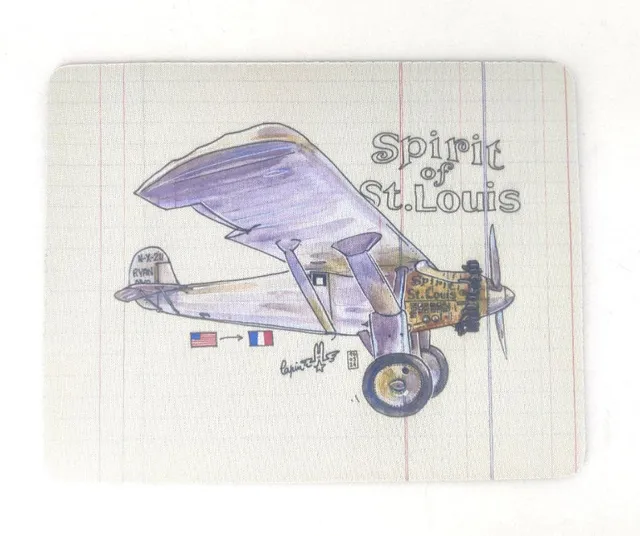 Lapin Spirit of St Louis Tapis de Souris Aviation Cadeau