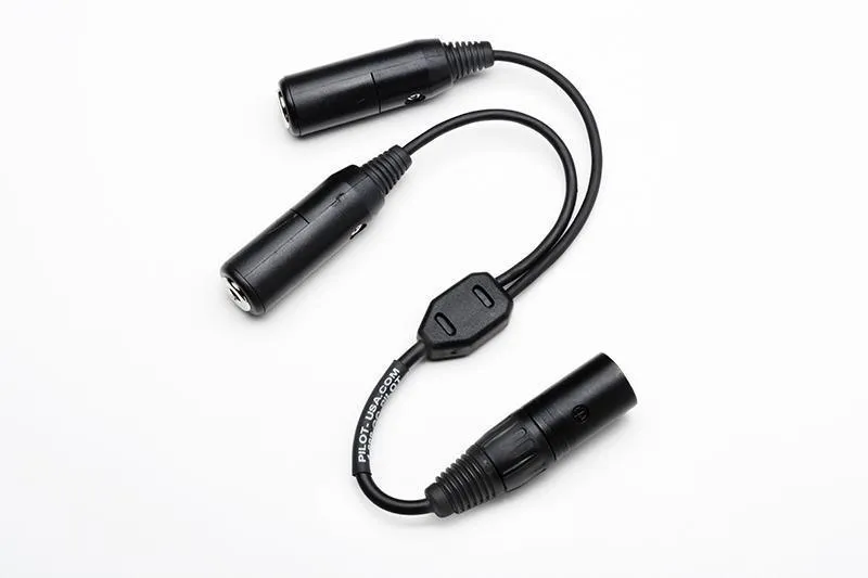 Airbus adaptateur casque XLR5 vers aviation générale