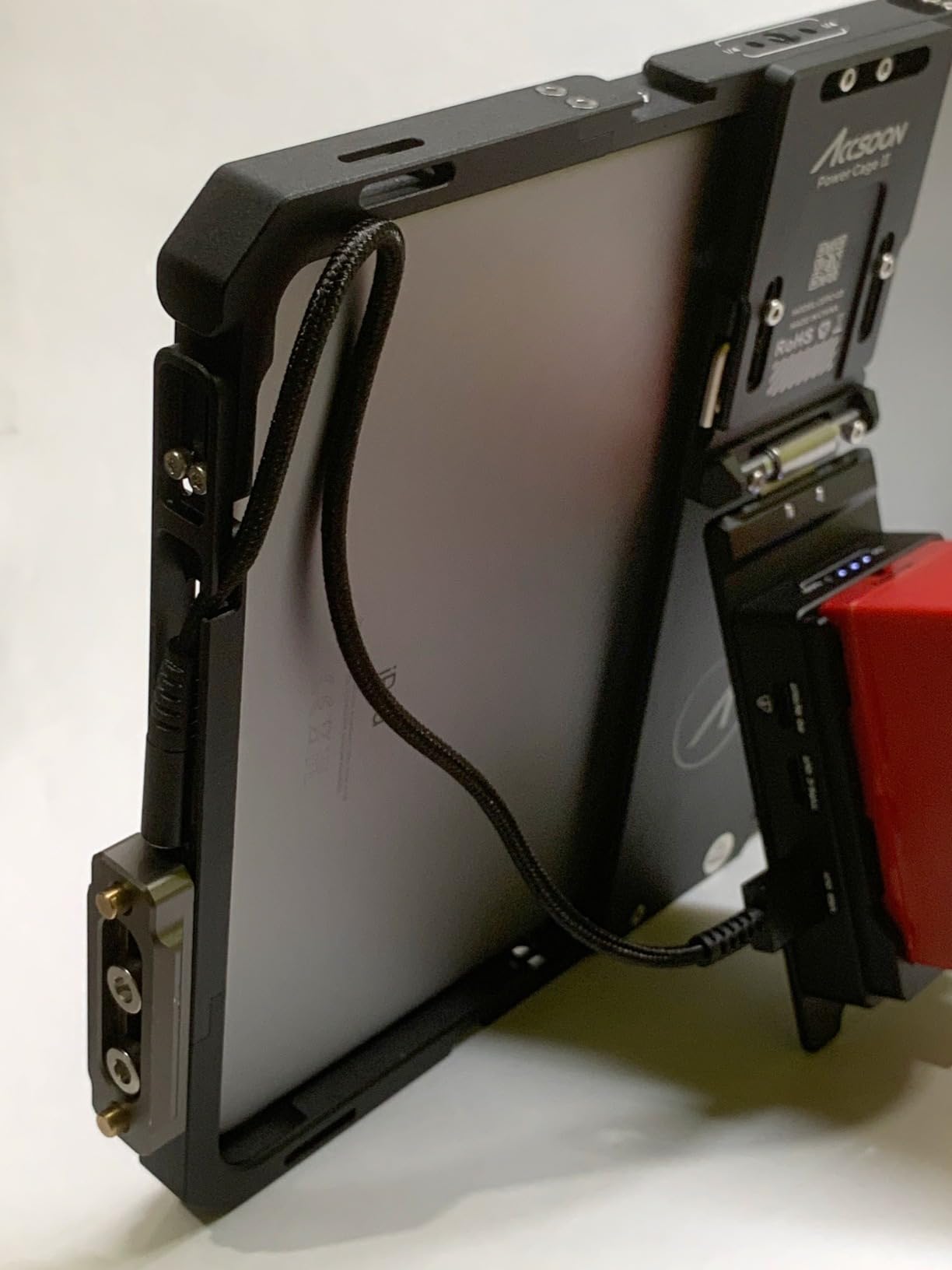 Accsoon PowerCage II cage iPad Pro Air avec plaque NP-F