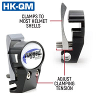 Rugged Air Helmet Kit Support Casque Quick Mount x2 alu HK-QM