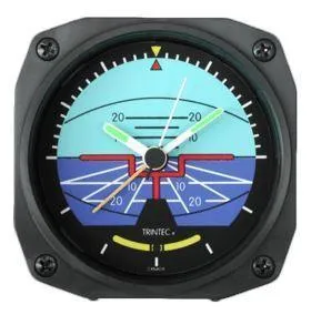 Réveil Horizon artificiel réveil aviation 9x9 cm sonnerie