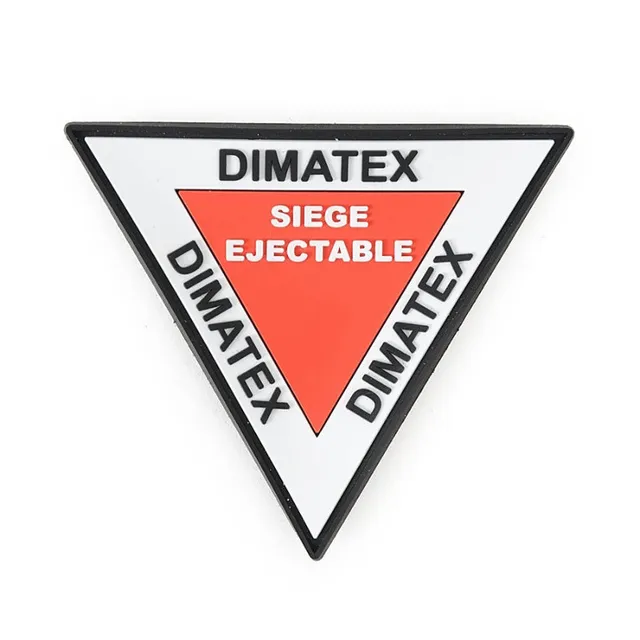Dimatex Patch siège éjectable écusson gomme velcro 8 cm