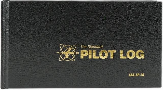 ASA Standard carnet de vol pilote noir rigide