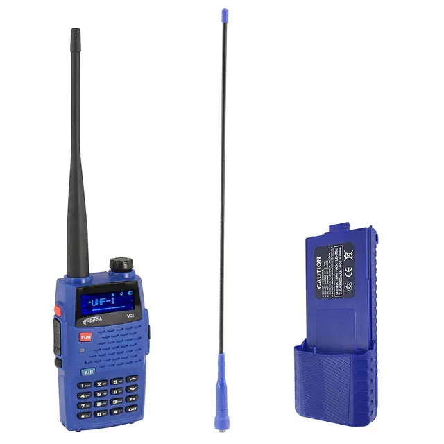 Rugged Air V3 talkie VHF/UHF bundle antenne + batterie XL