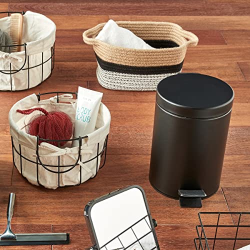LEVASSEUR Salle de bain Poubelle à pédale 3L métal