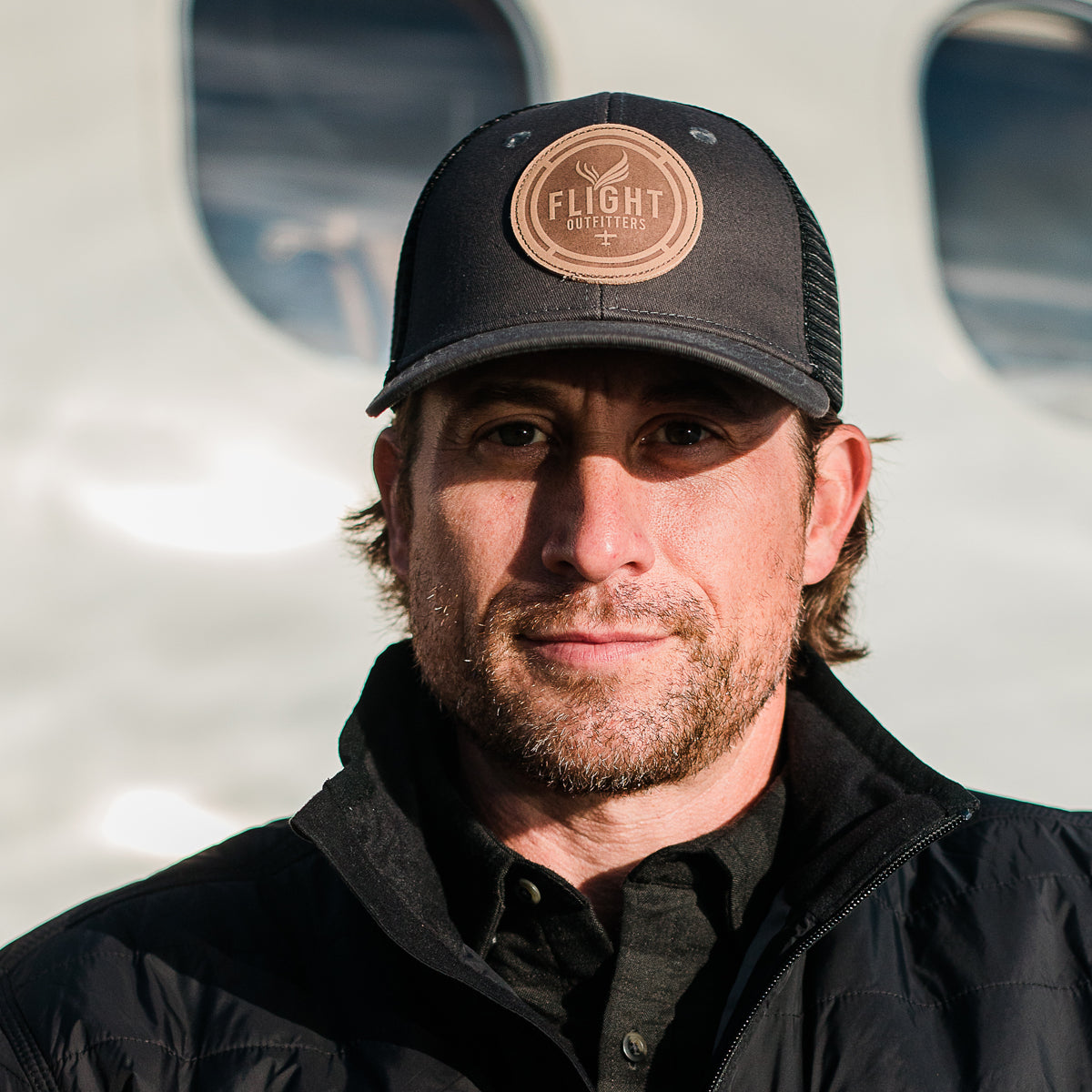 Flight Outfitters Apparel casquette patch cuir taille unique
