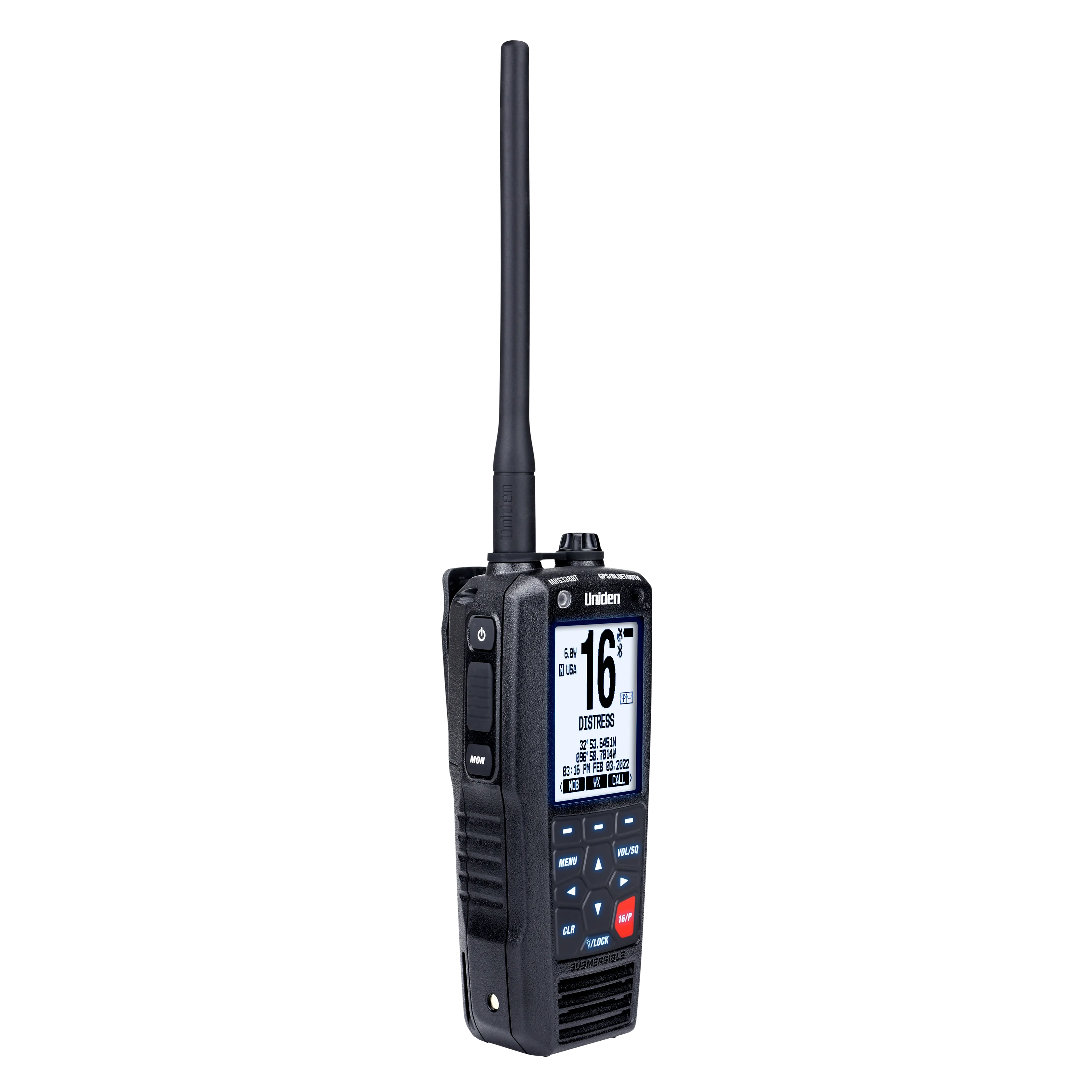 Uniden Marine Radios MHS338BT VHF marine portable GPS Bluetooth