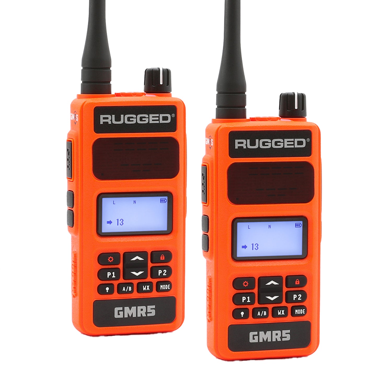Rugged Air GMR5 talkie-walkie GMRS 5W lot de 2 gris