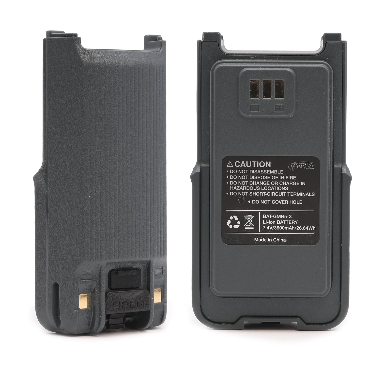 Rugged Air GMR5-X batterie XL 3600mAh grise