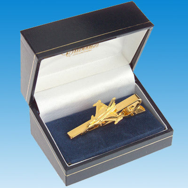 La Boutique du Pilote Pince cravate Rafale or 24 carats écrin