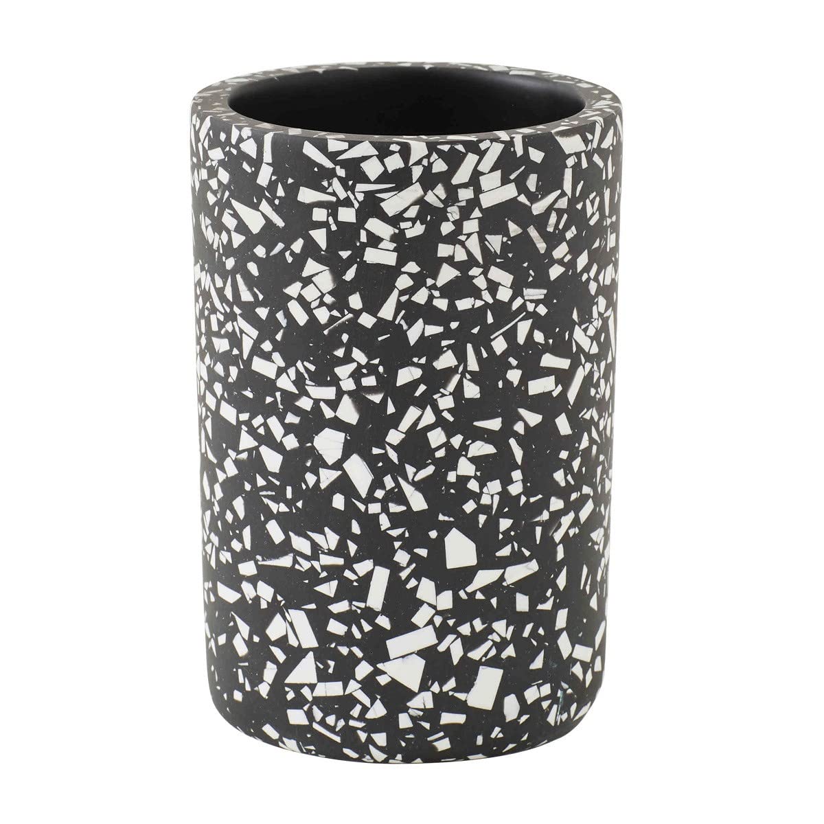 LEVASSEUR Terrazzo porte brosse a dents noir 7x7x10,7cm