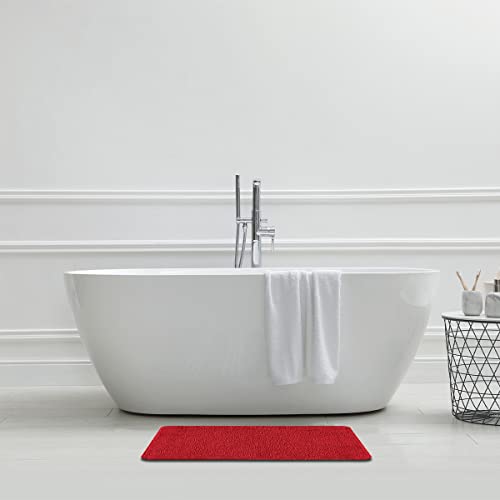 Levasseur Polynésie Tapis de Bain Rouge 50x80cm Antidérapant