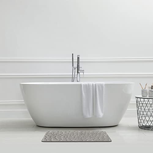 Levasseur Galet Tapis de Bain Mémoire de Forme Perle 50x80 Antidérapant