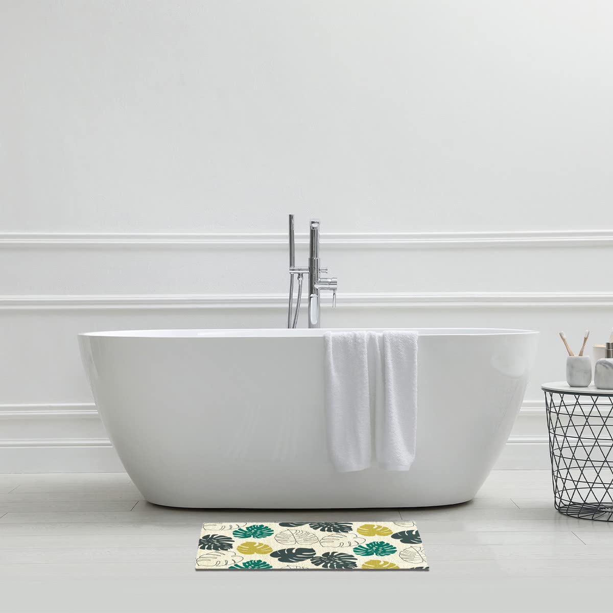 Levasseur Tropic Tapis de Bain Coton Imprimé 50x70cm