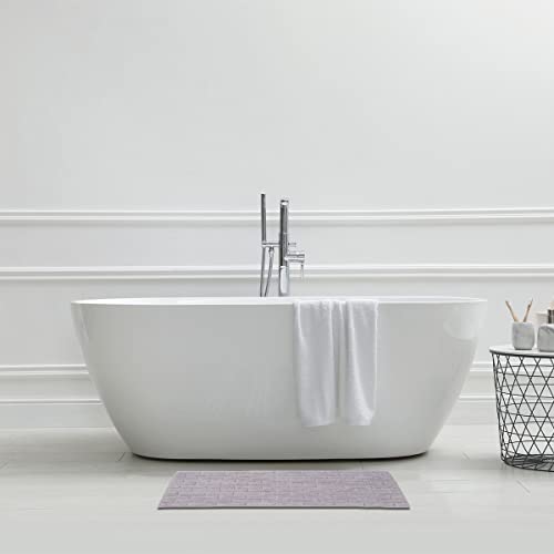 Levasseur Brick Tapis Bain Coton Gris 50x80 cm Tufté