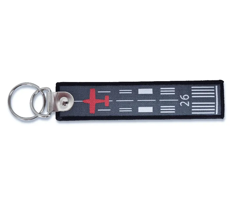La Boutique du Pilote FFA porte-clés flamme Piste 13x3cm