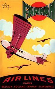 La Boutique du Pilote Affiche Musée Air France 264 Farman 63x100 cm