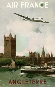 La Boutique du Pilote Affiche Musée Air France 50x70 Grande Bretagne