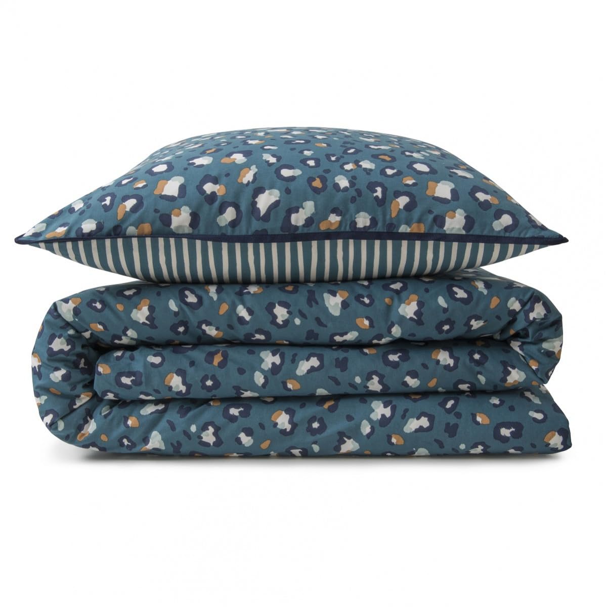 LEVASSEUR Milou parure de lit coton bleu 240x220cm