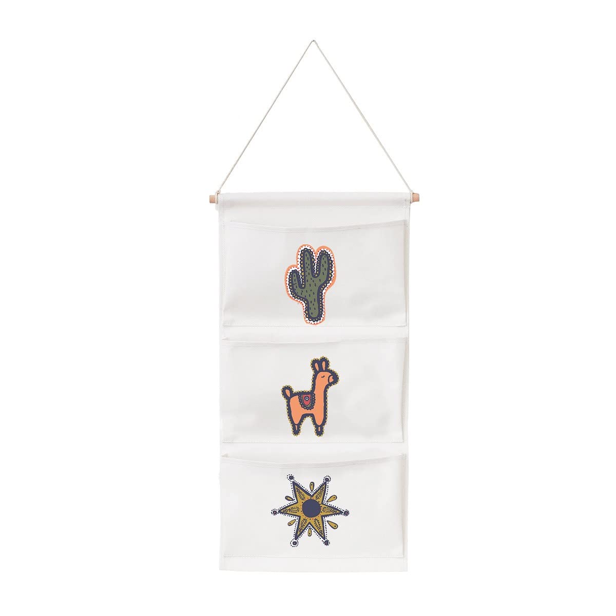 LEVASSEUR Kids Lalama Rangement mural coton 35x70cm blanc