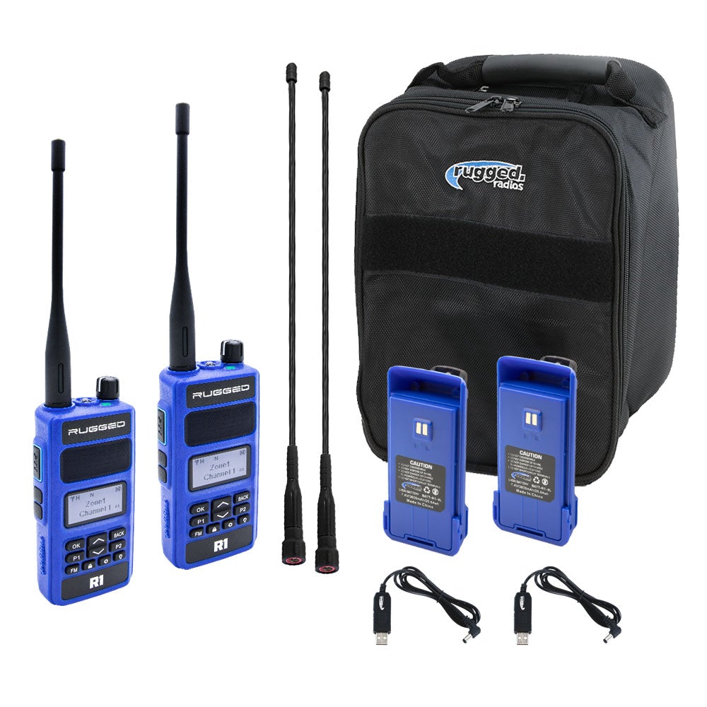 Rugged Air R1 Ready Pack 2 Radios UHF VHF 5W DMR