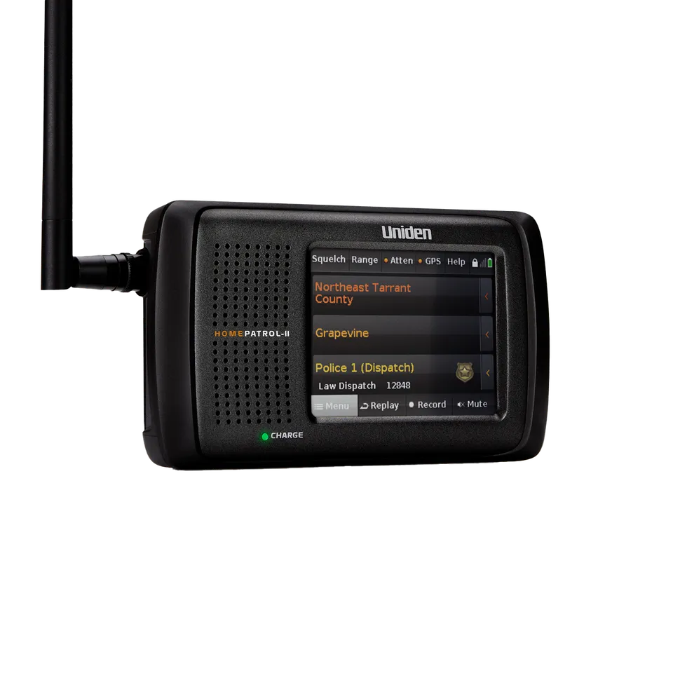 Uniden HomePatrol-2 scanner radio tactile portable