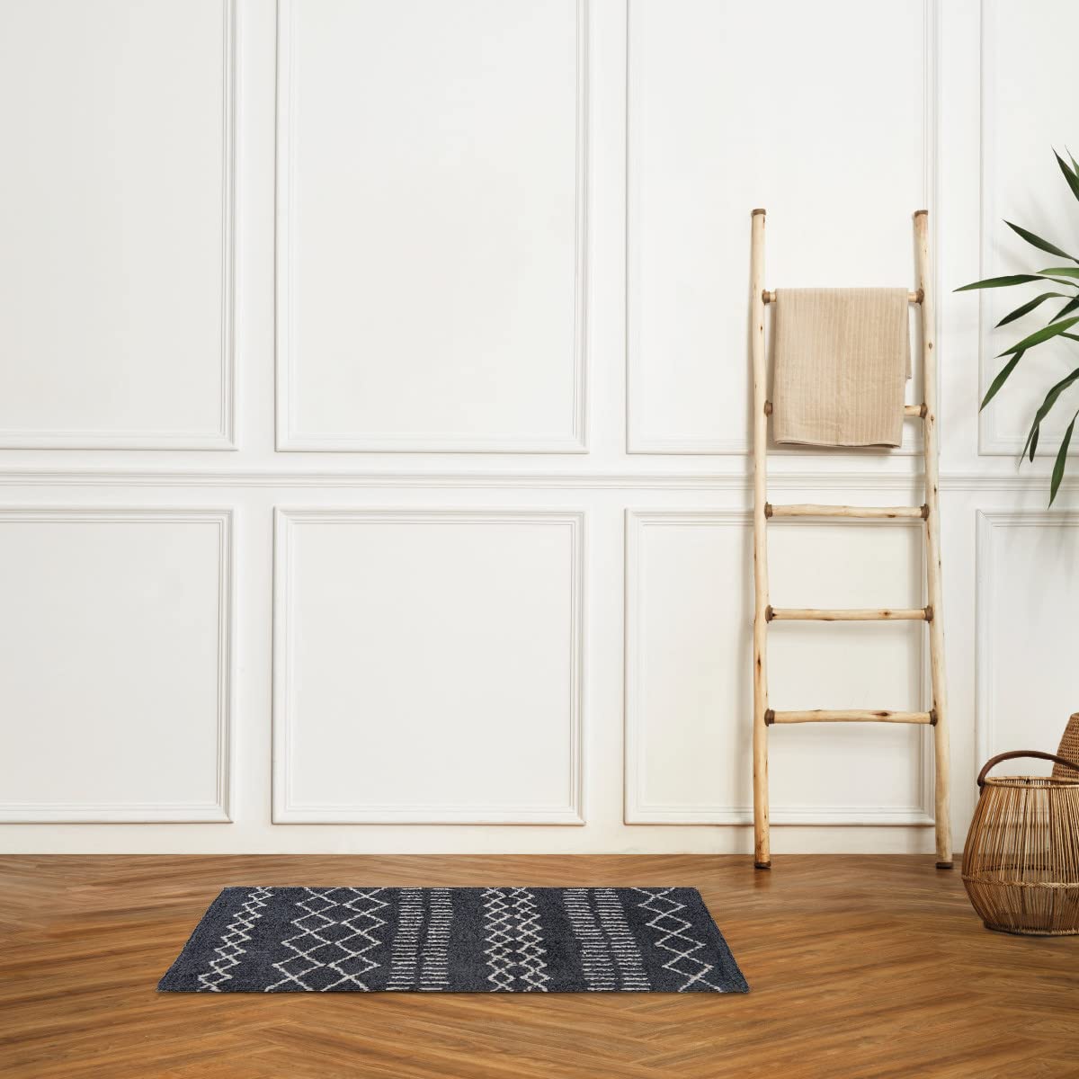 Levasseur Coton Tapis de Bain Anthracite 50x80cm Tufté