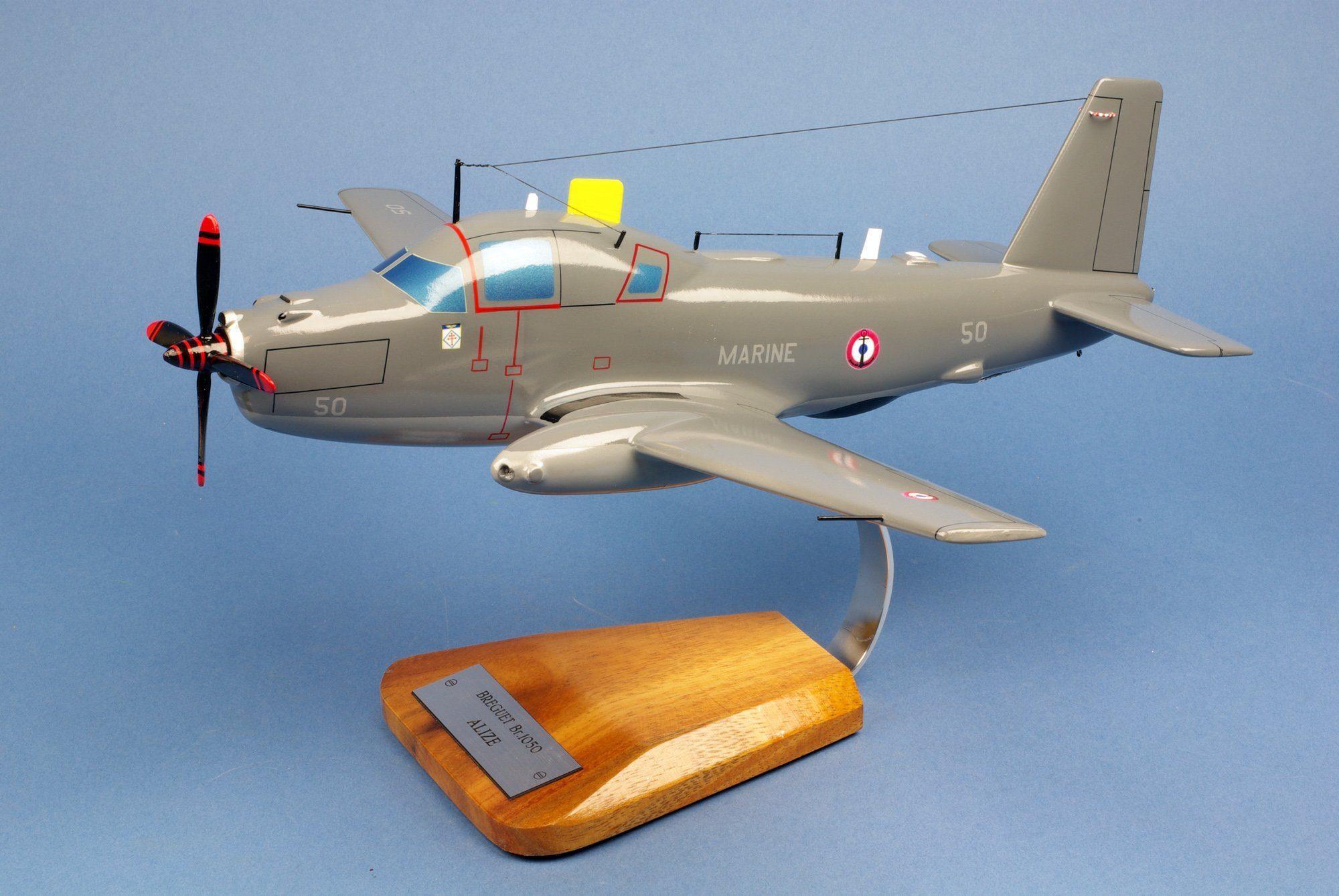 Breguet 1050 Alizé maquette avion bois 1/40 Aéronavale