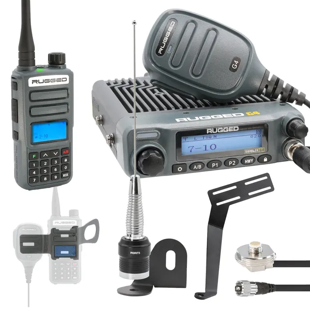 Rugged Air Ultimate G4 Kit radio mobile GMRS Jeep JK 2 portes