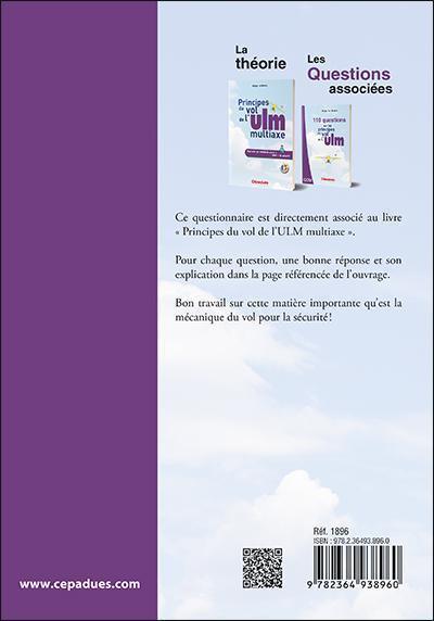 Régis Le Maitre 110 Questions Principes du Vol ULM livre Cepadues