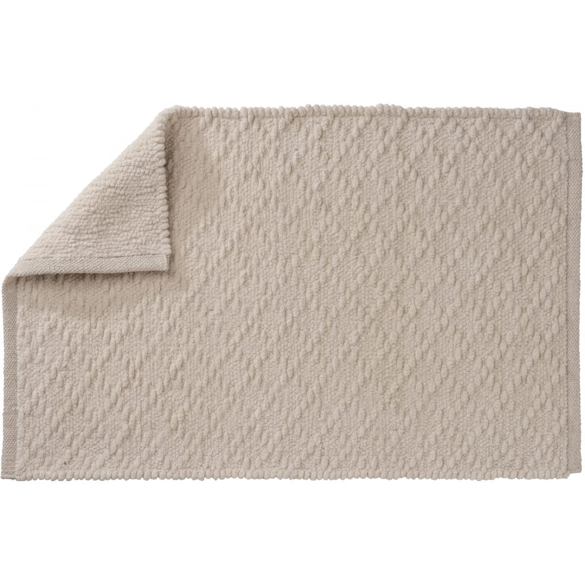 Levasseur Bohemian tapis de bain 50x80 cm écru coton