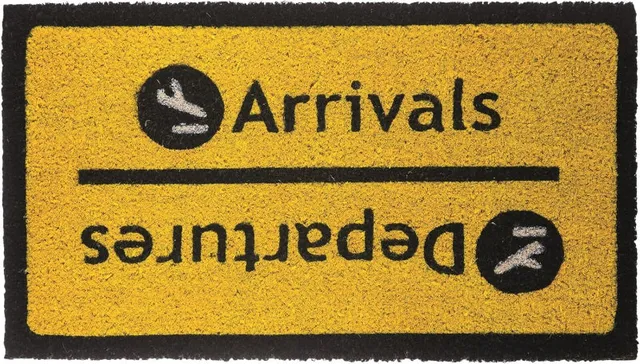 Out of the Blue Paillasson Departures Arrivals 60x40