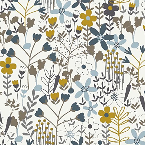 LEVASSEUR Happy Flower nappe coton blanche fleurs 150x250cm