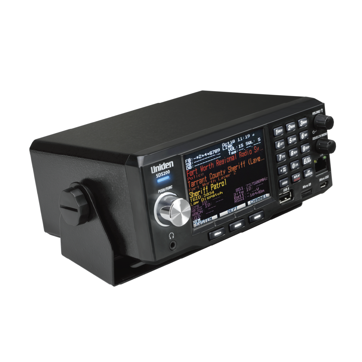 Uniden SDS200 scanner radio base numérique