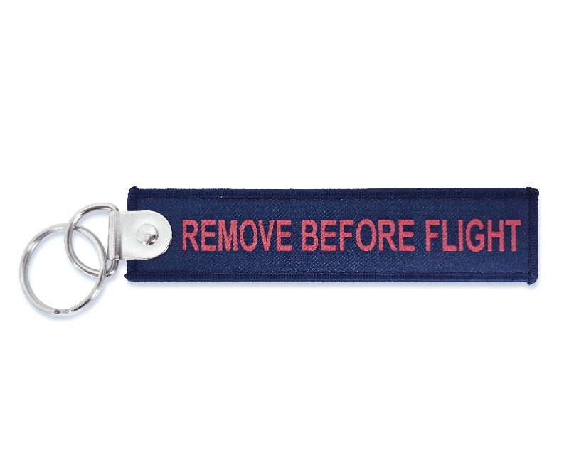 FFA porte-clés flamme bleu rouge Remove Before Flight