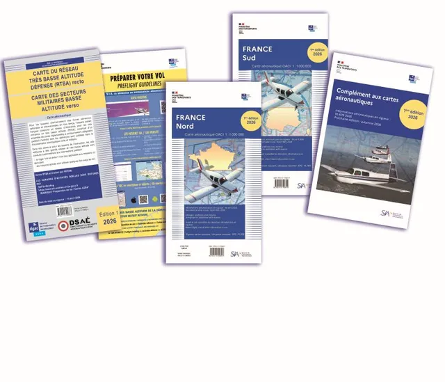 La Boutique du Pilote Documents VFR 2026 SIA cartes aéronautiques