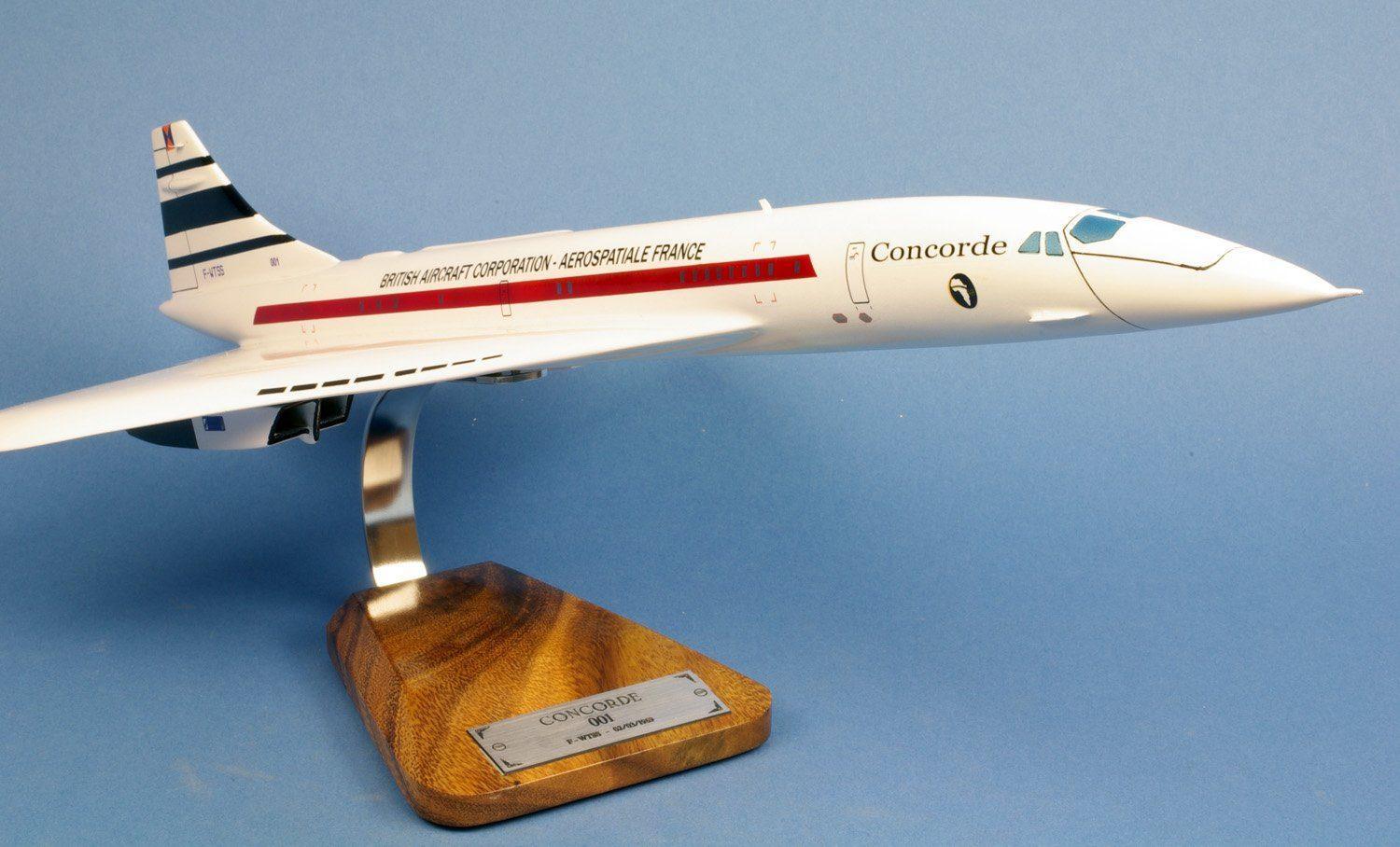 La Boutique du Pilote Concorde 001 F-WTSS maquette bois 1/100