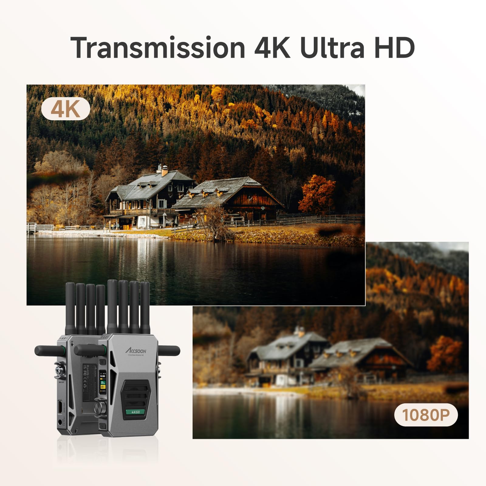 Accsoon CineView Master 4K Transmetteur Vidéo HDMI SDI 2,5 km