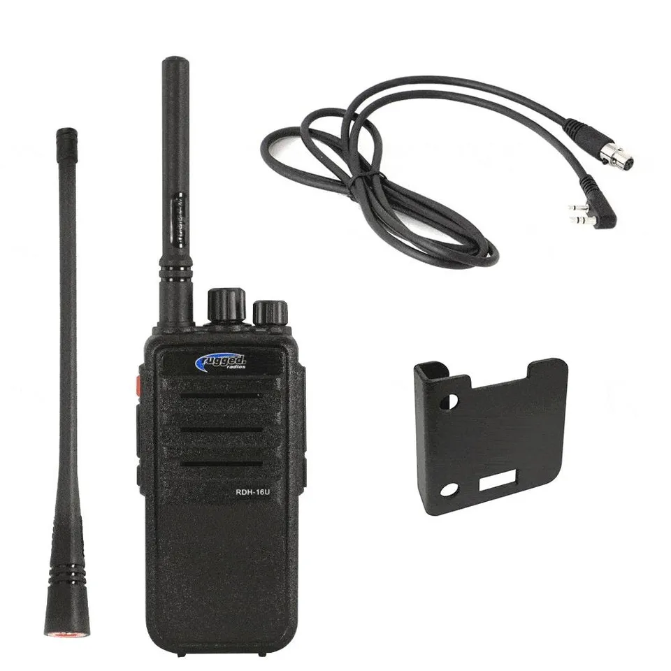 Rugged Air Kit Radio Portable GMRS FRS Antenne Ducky 2-3 Miles