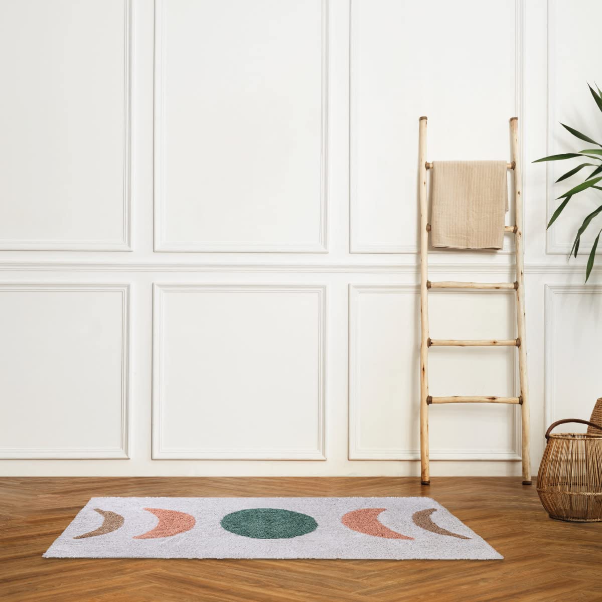 Levasseur Kids Tapis de Bain Vert Soleil 60x120cm Coton