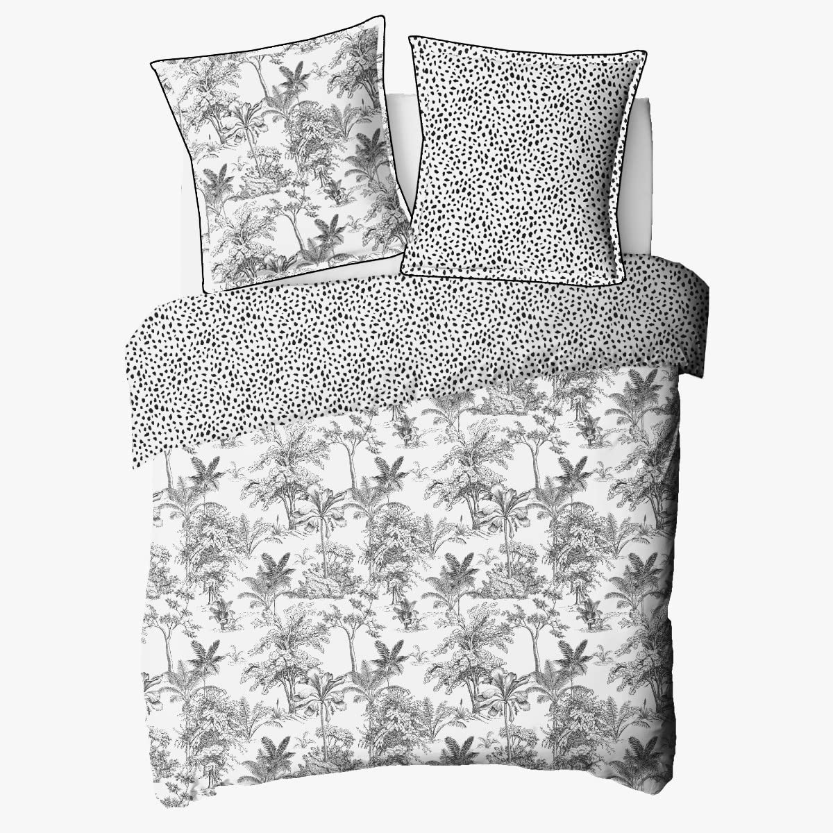 LEVASSEUR Linge de lit Parure 240x220 housse de couette coton blanc